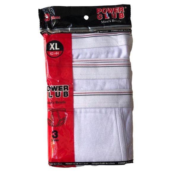 2 PacksPower Club Men's Briefs 3 per Pack 100% Cotton - Picture 4 of 4